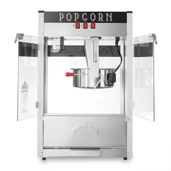 900 W 8 oz. Black Bar Style Popcorn Machine