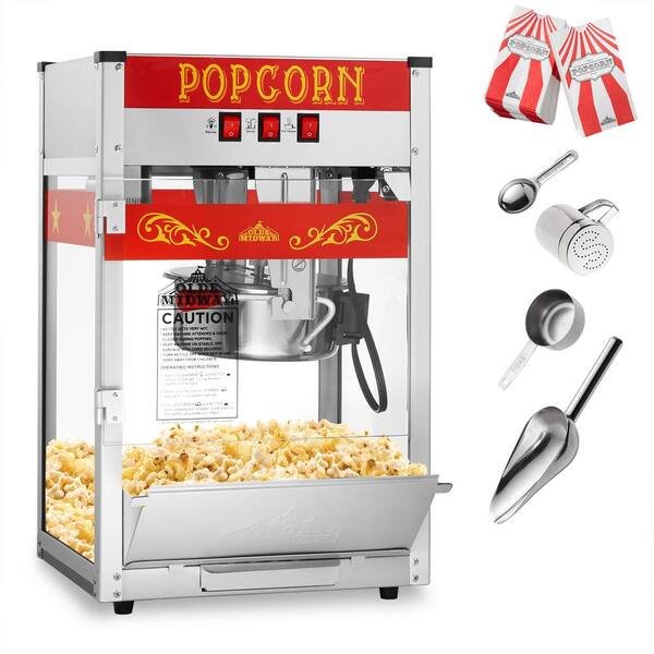 900 W 8 oz. Red Bar Style Popcorn Machine