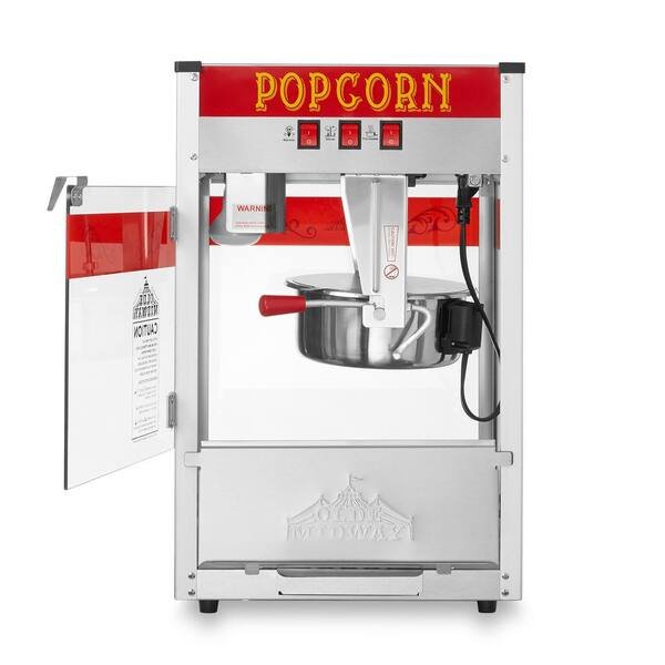 900 W 8 oz. Red Bar Style Popcorn Machine