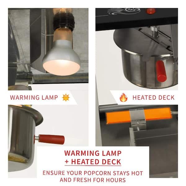 Carnival Style 4 oz. Black Countertop Popcorn Machine