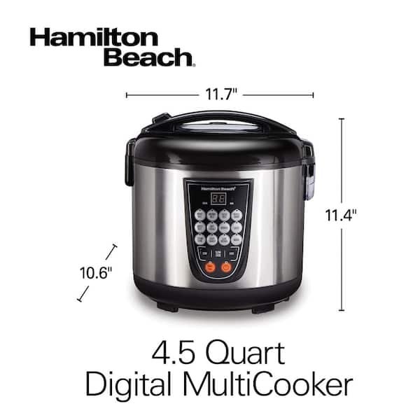 Digital 4.5 Qt. Stainless Steel Electric Multi-Cooker 14 Pre-Programmed Settings