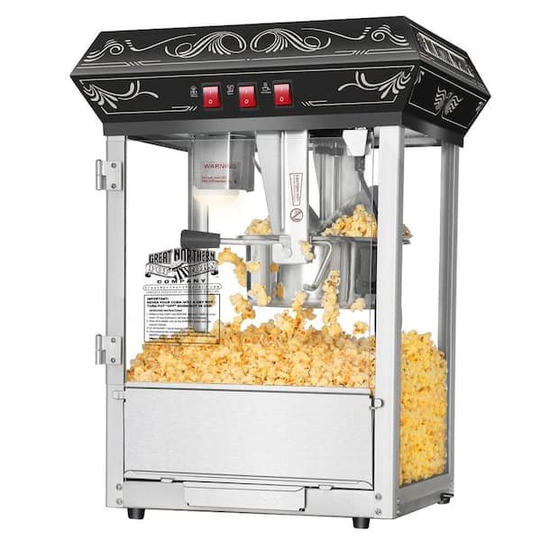Good Time 8 oz. Black Countertop Popcorn Machine