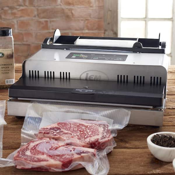 MaxVac 1000 Stainless Steel Food Vacuum Sealer with Bag Holder and Bag Cutter