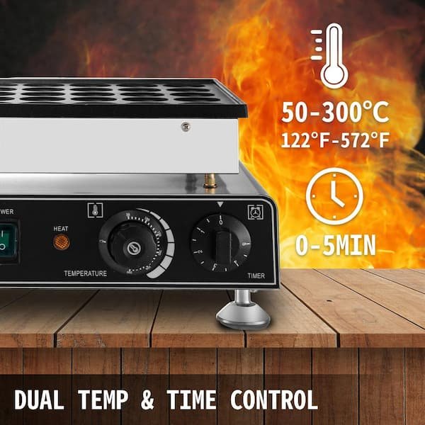 Mini Dutch Pancake Baker Waffle Cone 50 PCS 1700 W Commercial Electric Waffle Maker Machine 1.8 in. for Restaurants