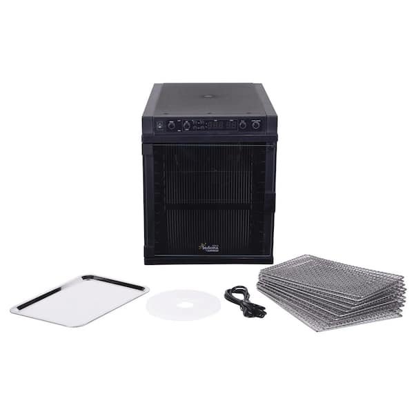Sedona Express 11-Tray Black Stainless Steel Food Dehydrator with Built-In Timer
