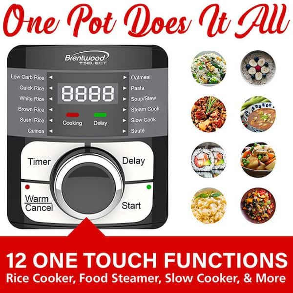 Select 12 Black Function Stainless Steel Electric Multi-Cooker