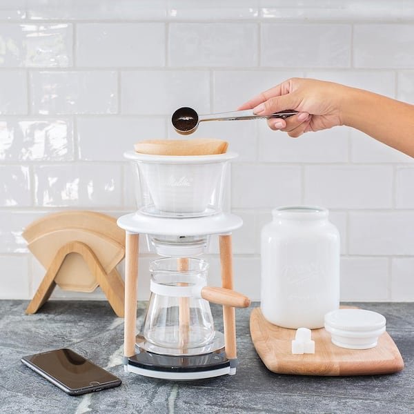 Senz V 2-Cup Pour-Over White Coffee Maker